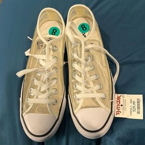 Clear converse sneakers. New.